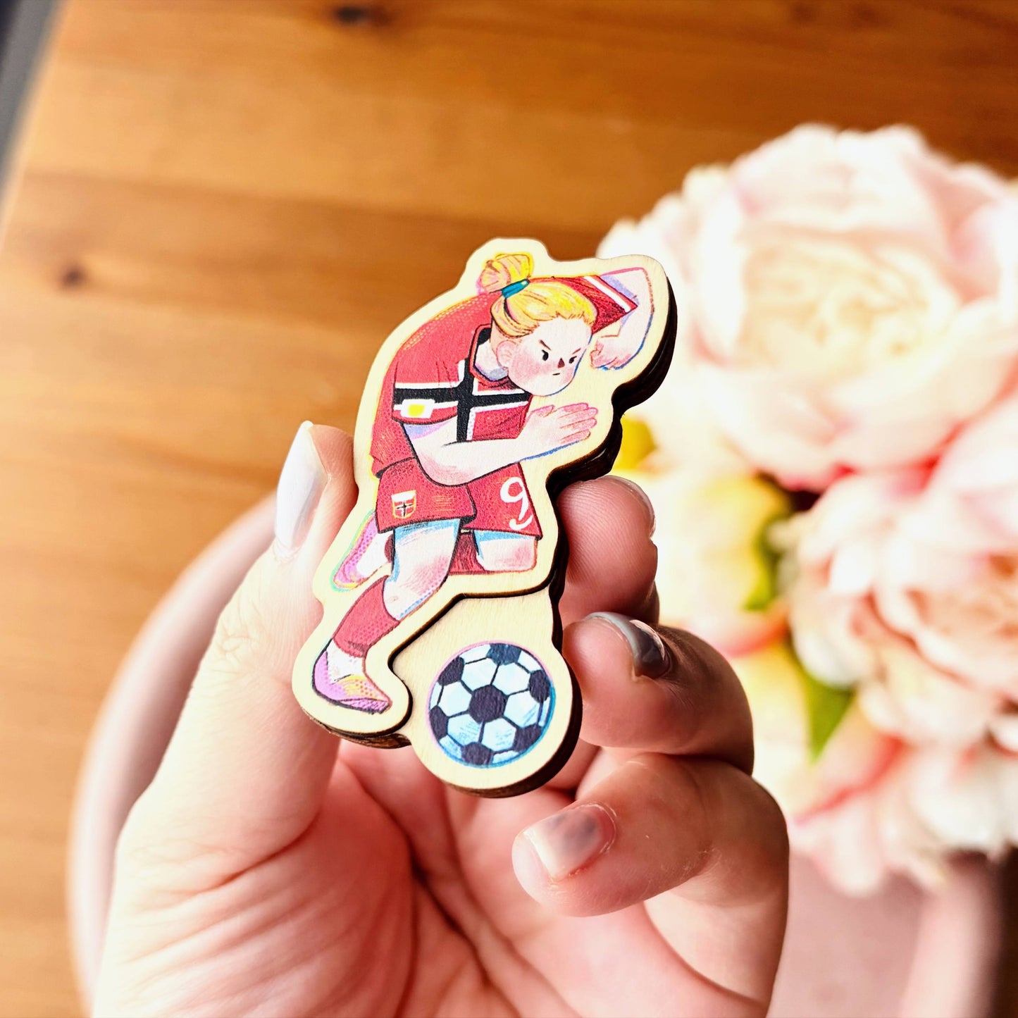Haaland Fanart | Wooden Magnets