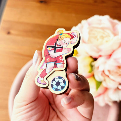 Haaland Fanart | Wooden Magnets