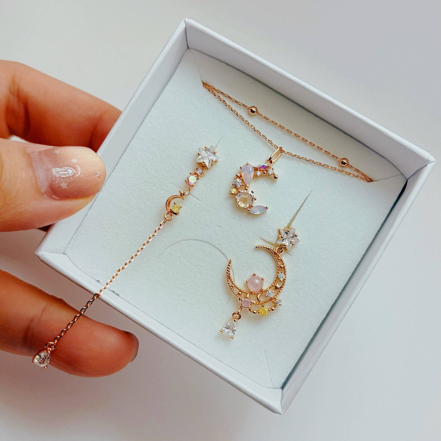 Starlit Ivory Glow – Set Jewelry