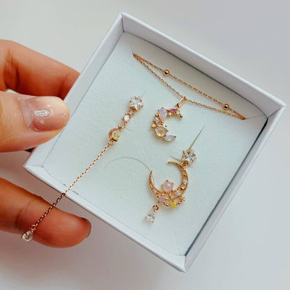 Starlit Ivory Glow – Set Jewelry