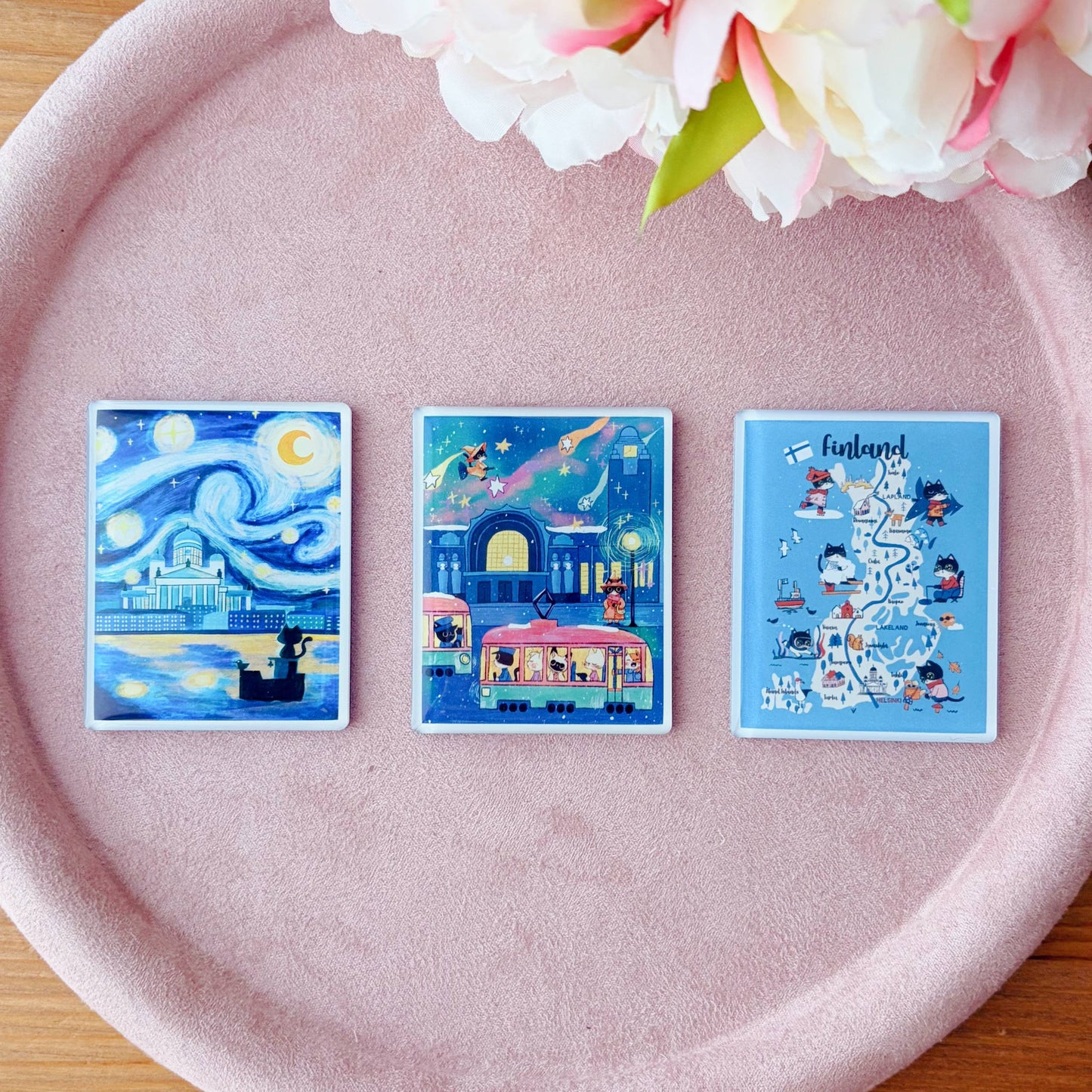 Finland | Clear Acrylic Fridge Magnets