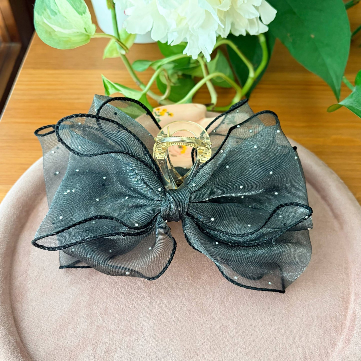 Princess Lace Ribbon Claw Clip