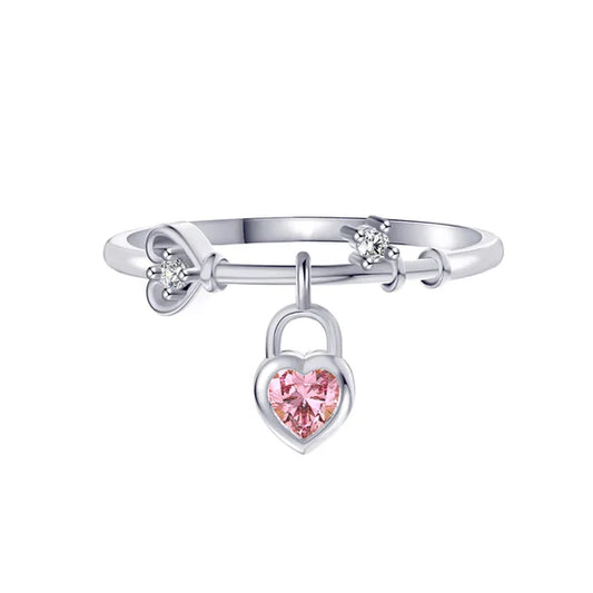 Key To My Heart Ring -  925 Sterling Silver