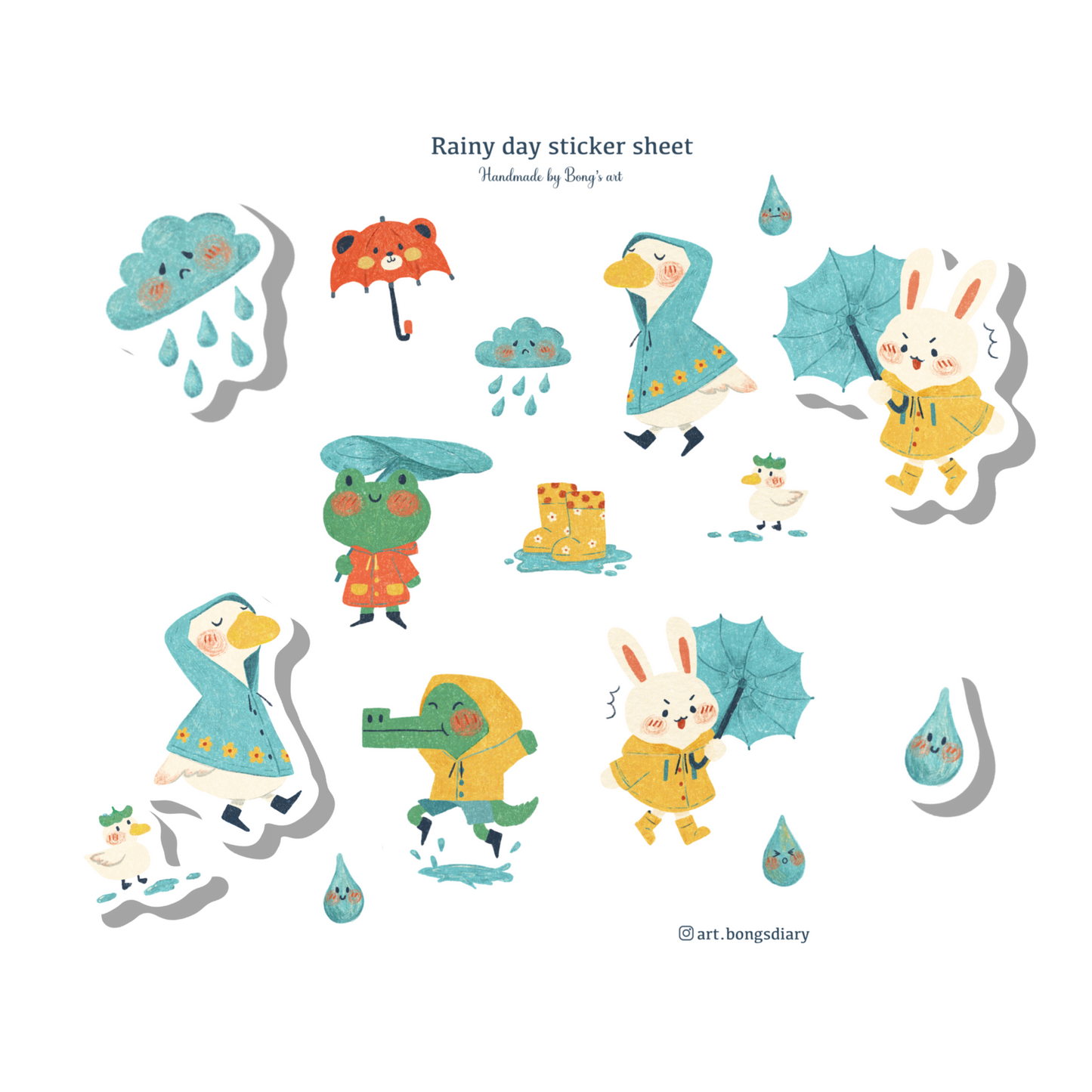 Rainy Day | Waterproof Matte Sticker Sheet